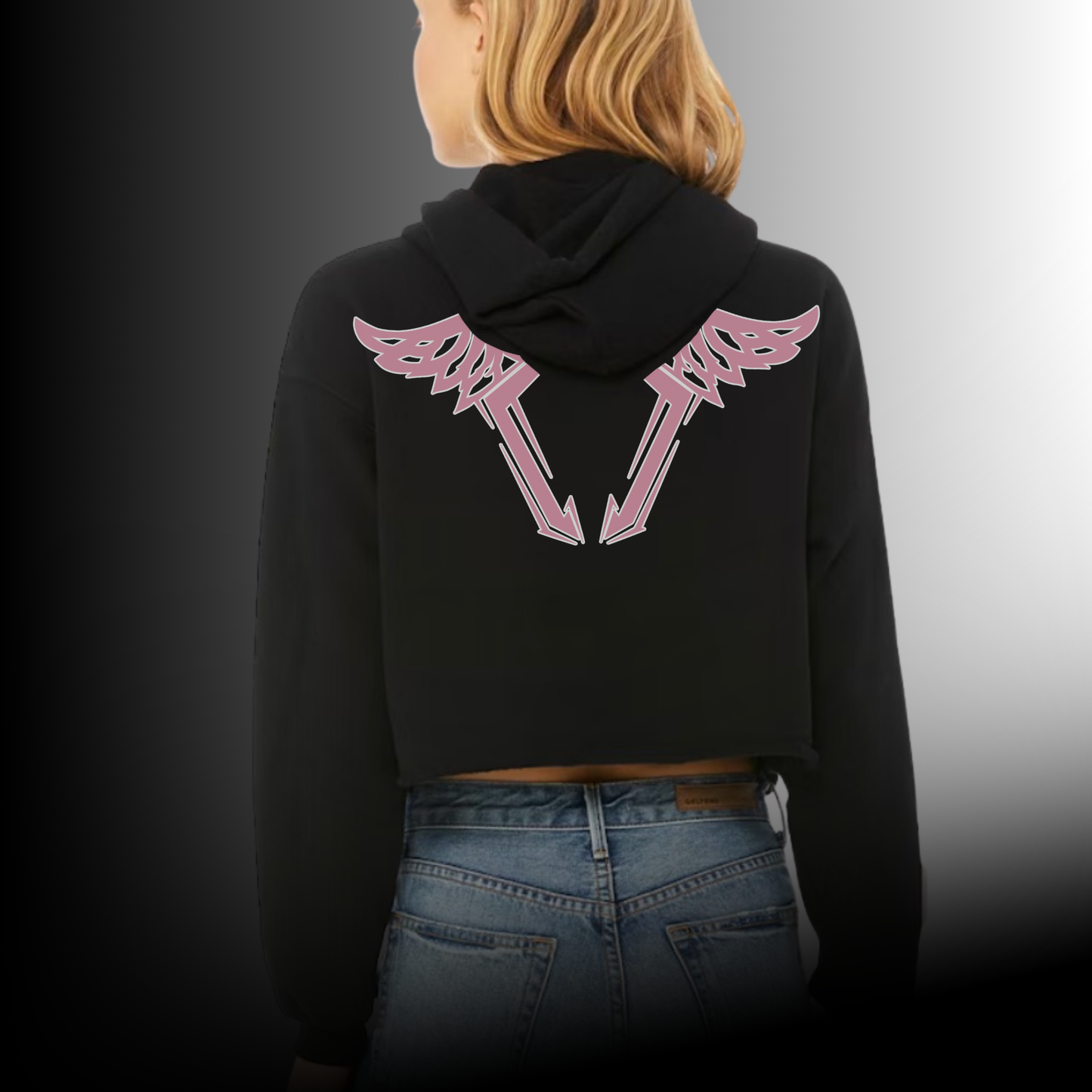 Life on Twos Women’s Crop Hoodie — Original