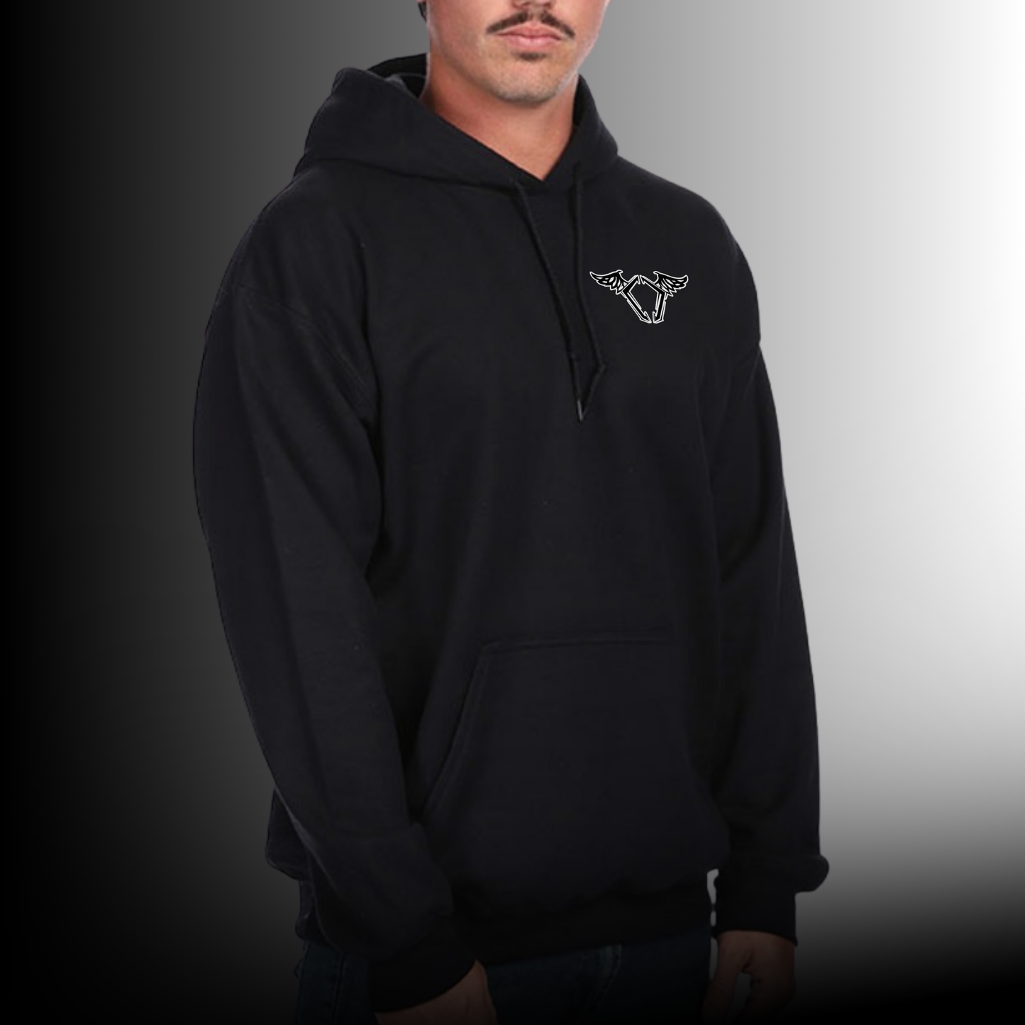 Premium Hoodie — Two Wheels One Life (Blackout)